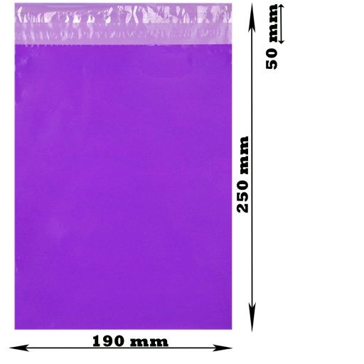 KURIÉRSKE BALENIE FÓLIÍ FIALOVÉ BALENIE FIALOVÉ 190x250 50ks FÓLIOVÁ OBÁLKA B5