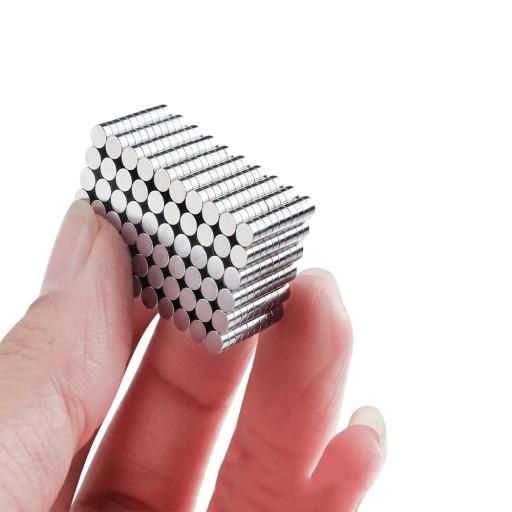 VALEC NEODYMOVÝ MAGNET 3x2 mm SILNÝ, okrúhly, kotúčový, HUNTER - 100 KS