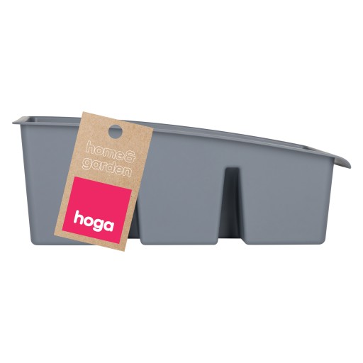 KUCHYŇSKÝ ORGANIZÁTOR NÁDOBA NA KORENIE PRIESTORY NA BYLINKY 25x15CM C SIVÁ