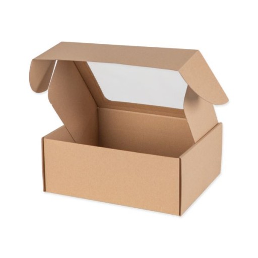 Kartónová darčeková krabička s okienkom 25cm*20cm*10cm