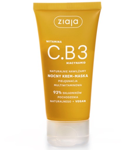 ZIAJA NOČNÁ KRÉMOVÁ MASKA ZVLÁŠTNA S VITAMÍNOM C.B3