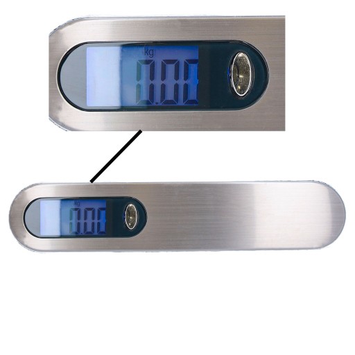VÁHA NA BATOŽINU, cestovná, turistická, ručná, digitálna, 50 kg, letecká, ručná