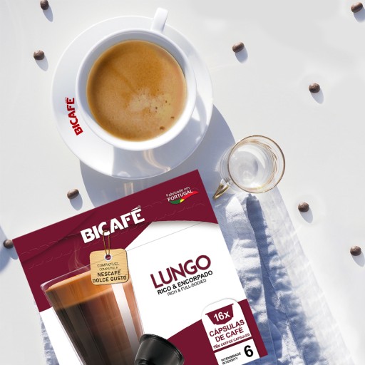 Kávové kapsuly Bicafe LUNGO pre Dolce Gusto 16