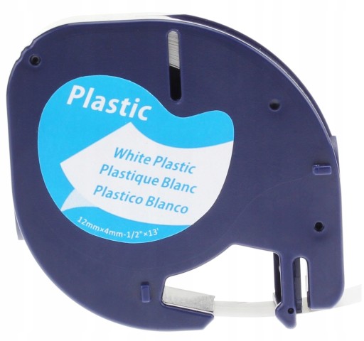DYMO LetraTag páska 12mmx4m biela 91201 plast
