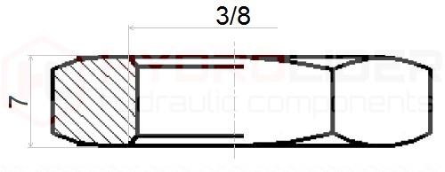 POJISTNÁ MATICA ÚZKA POJISTNÁ MATICA 3/8 INCH