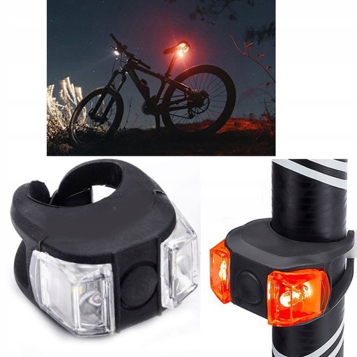 2KS BIKE SVETLÁ LED BICYKLOVÉ SVETLÁ PREDNÉ ZADNÉ 77