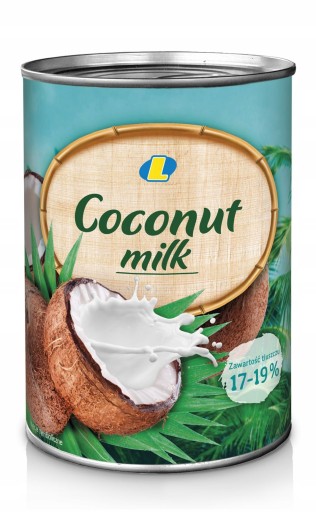 Lewiatan kokosové mlieko 400ml 17-19% plechovka