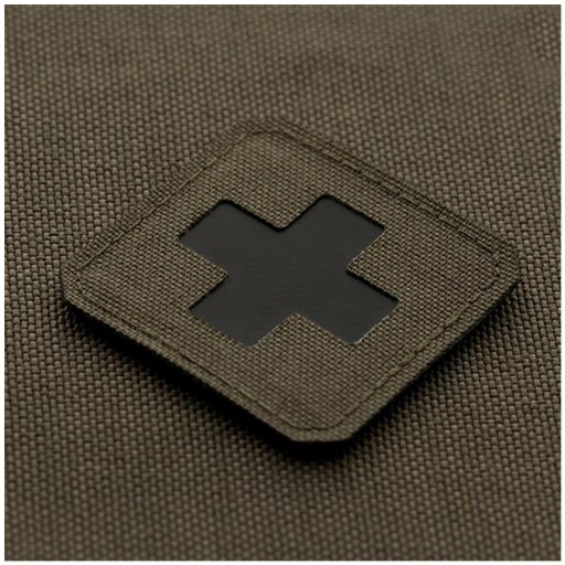 Nášivka na suchý zips MEDIC CROSS LASER CUT M-TAC Medyka Cross Olivovo-čierna