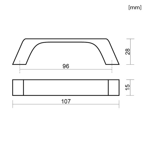 ÚCHYTKA NA NÁBYTOK KUCHYŇA SKRINKA ÚCHYTKA ZÁSUVKA ÚCHYTKA ČIERNA 96MM