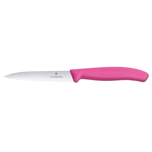 Victorinox 6.7736.L5, nôž na zeleninu, zúbkovaná čepeľ 10 cm, Swiss Classic