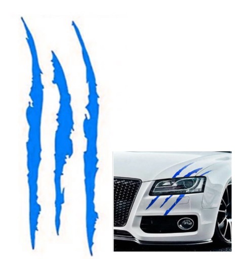 VINYLOVÁ nálepka na kapucňu MONSTER CLAWS 41cm