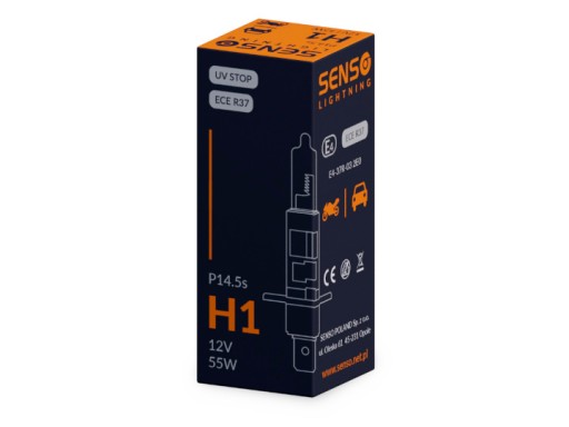 SENSO H1 ŽIAROVKA 12V 55W P14,5s E4 SCHVÁL.