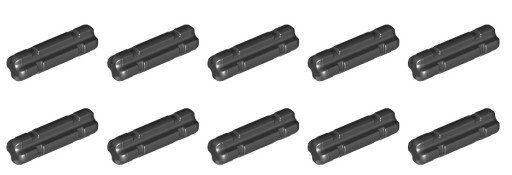 LEGO Technic Axle 2L 1,6x0,44 cm čierna 4109810 32062 - 10 ks