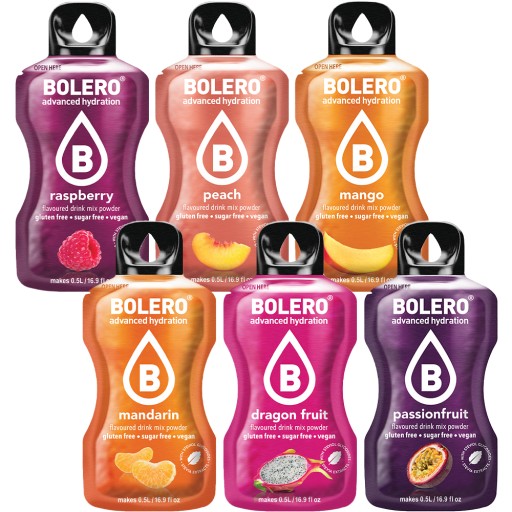 6x BOLERO NÁPOJ ZMES CHUTÍ PRÁŠOK NA SÝTIK BEZ CUKRU