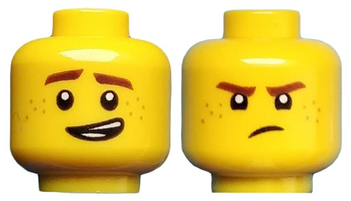 Lego New Head Yellow Head pehy úsmev Ninjago Jay 3626cpb1892