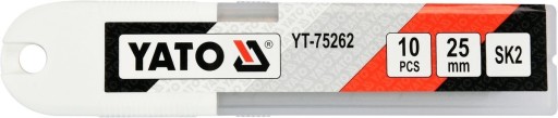 NÁHRADNÉ ČEPELE na nože 25 mm SK2 10 ks Yato