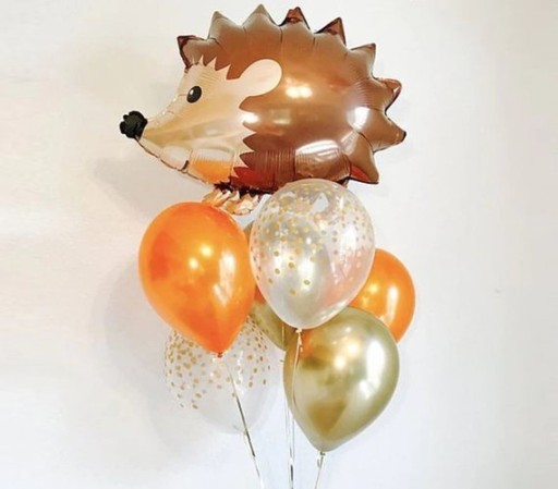 Fóliový balón na ježka 55x45cm