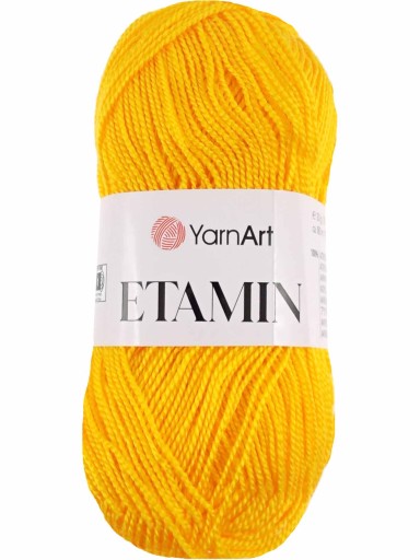 YarnArt Etaminová priadza 30 g 180 m farba 439 žltá