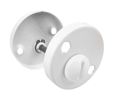 ZNAČKA NA DVERE, KRUHÁ ROZETA NA WC, BIELA