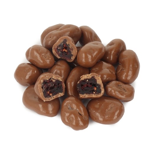 Brusnice v belgickej mliečnej čokoláde 250g