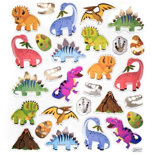 Dekoratívne nálepky dinosaurov - DpCraft - 28 ks.