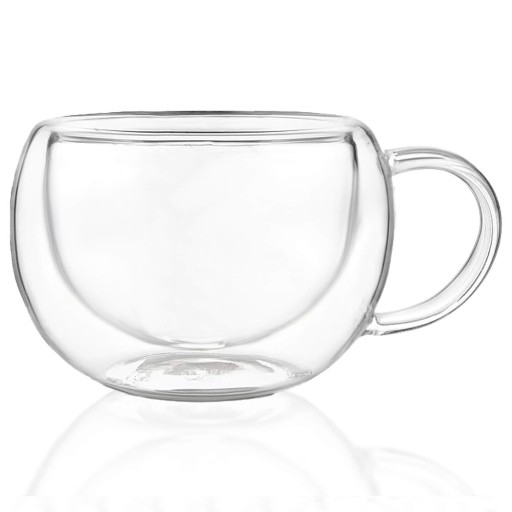 TERMOSKLO, šálka 300 ml, S DVOJITÝM DNOM, NA KÁVU LATTE