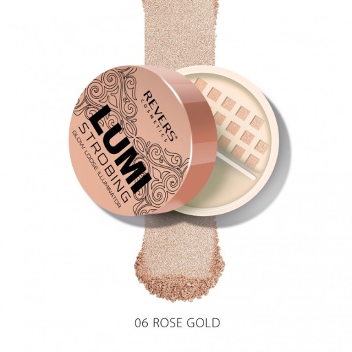 REVERS HIGHLIGHTER LUMI LOOSE STROBING GLOW LOOSE č.-06-ružové zlato 1ks