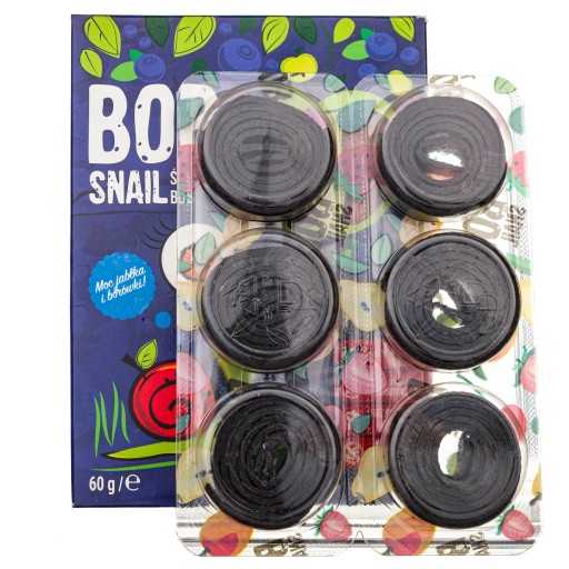 Bob Snail Snack jablko čučoriedka bezlepkové 60
