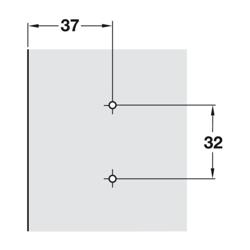 METALLA 315 HAFELE vodítko 0mm