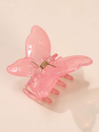 Spona Vlásenka BUTTERFLY spona krab krištáľová ružová dekorácia