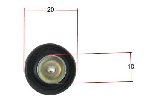 Membrána karburátora pre skúter 4T akcelerátorová pumpa GY6 ZIPP VAPOR JUNAK