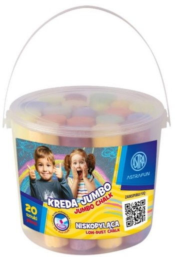 FAREBNÁ JUMBO ROAD CHALK 20 ks