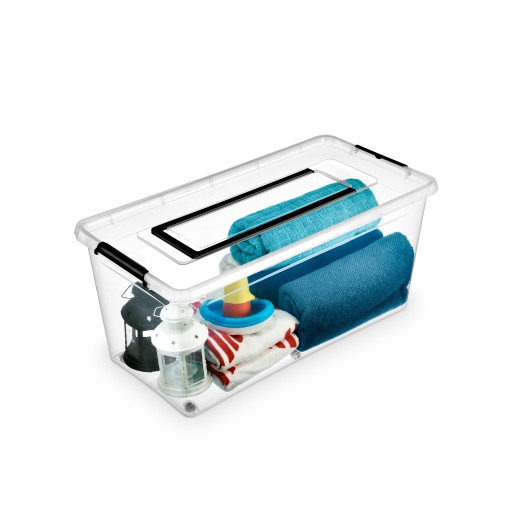 NÁDOBA ÚLOŽNÁ BOX TRANSPARENTNÝ MOXOM SIMPLE 19 L