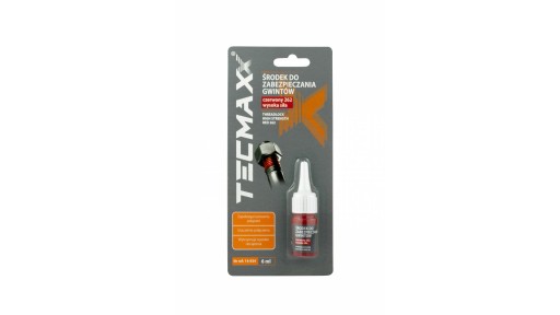 Červené lepidlo na skrutky 6ml - silné TECMAXX