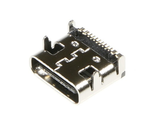 USB TYP C 3.1 ZÁSUVKA HORIZONTÁLNA TLAČOVÁ ZÁSUVKA