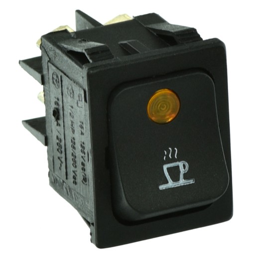 Kolískový vypínač 30x22mm 250V 2NO RANCILIO