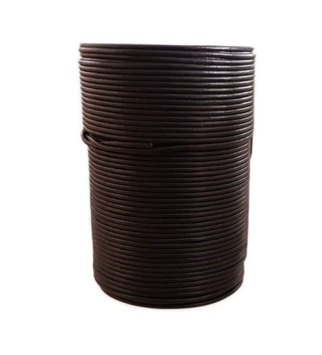 Remienok Remienok Kožený fi 2mm Čierny 5m