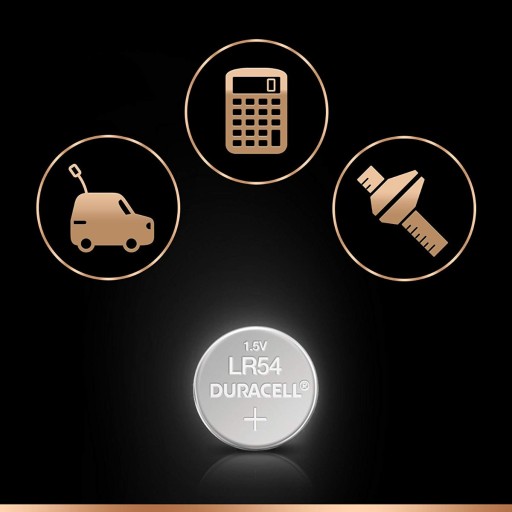 2x DURACELL ALKALICKÉ BATÉRIE LR54 LR1130 1,5V