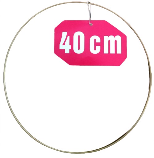 ZLATÝ MATNÝ prsteň/ráfik na lapače snov/makramé 40cm