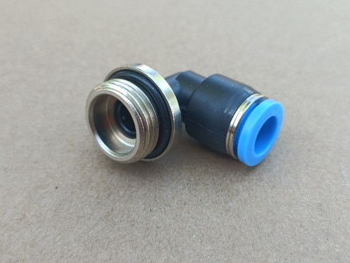 Uhlový pneumatický zásuvný konektor fi 8mm závit 3/8