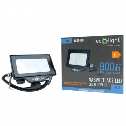 Svetlomet Halogen LED pracovna LAMPA 10W 900lm 6500K 2V1 IP65 reflektor