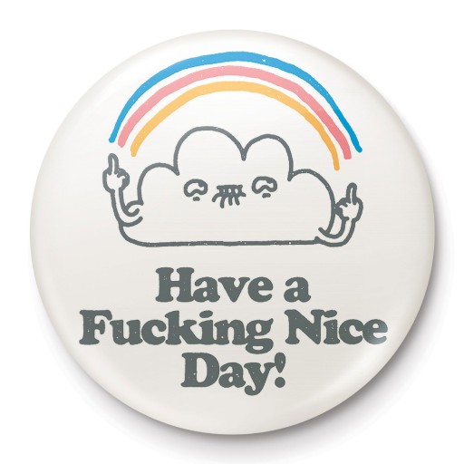 Špendlík na oblečenie Have A Nice Day Cloud