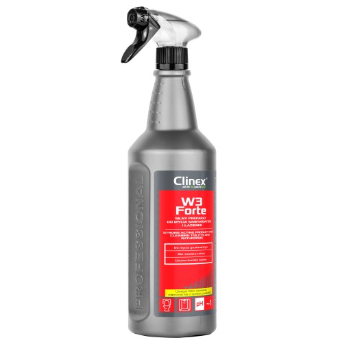 Clinex W3 Forte - Silný kúpeľňový čistič 1l