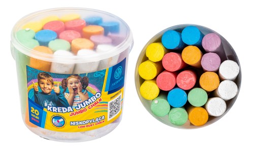 FAREBNÁ JUMBO ROAD CHALK 20 ks