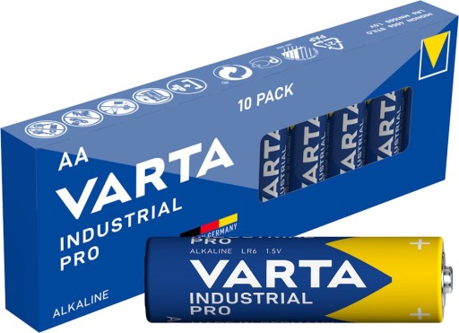 10x LR6 VARTA 1,5V PRIEMYSELNÁ AA BATÉRIA