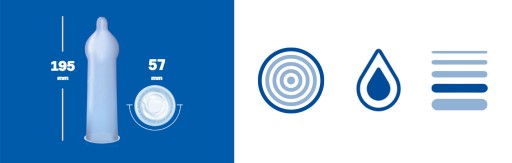 Durex Feel Thin XL tenké kondómy, veľké, 3 ks.