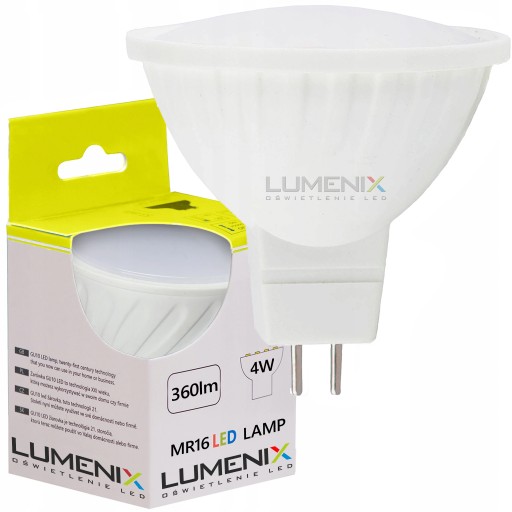 LED žiarovka MR16 12V DC 360lm 4W TEPLÁ