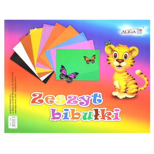 Zápisník z hodvábneho papiera A4, 10 farieb