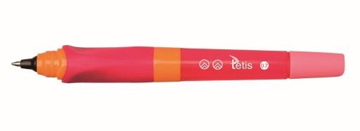 Guľôčkové pero Tetis PINK, profilované + náplne