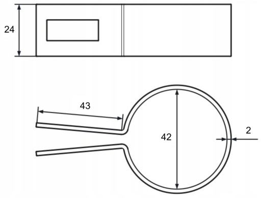 KONCOVÁ SVORKA PRE SIEŤOVÝ PLOTOVÝ STĹPIK 42 MM, ČIERNA